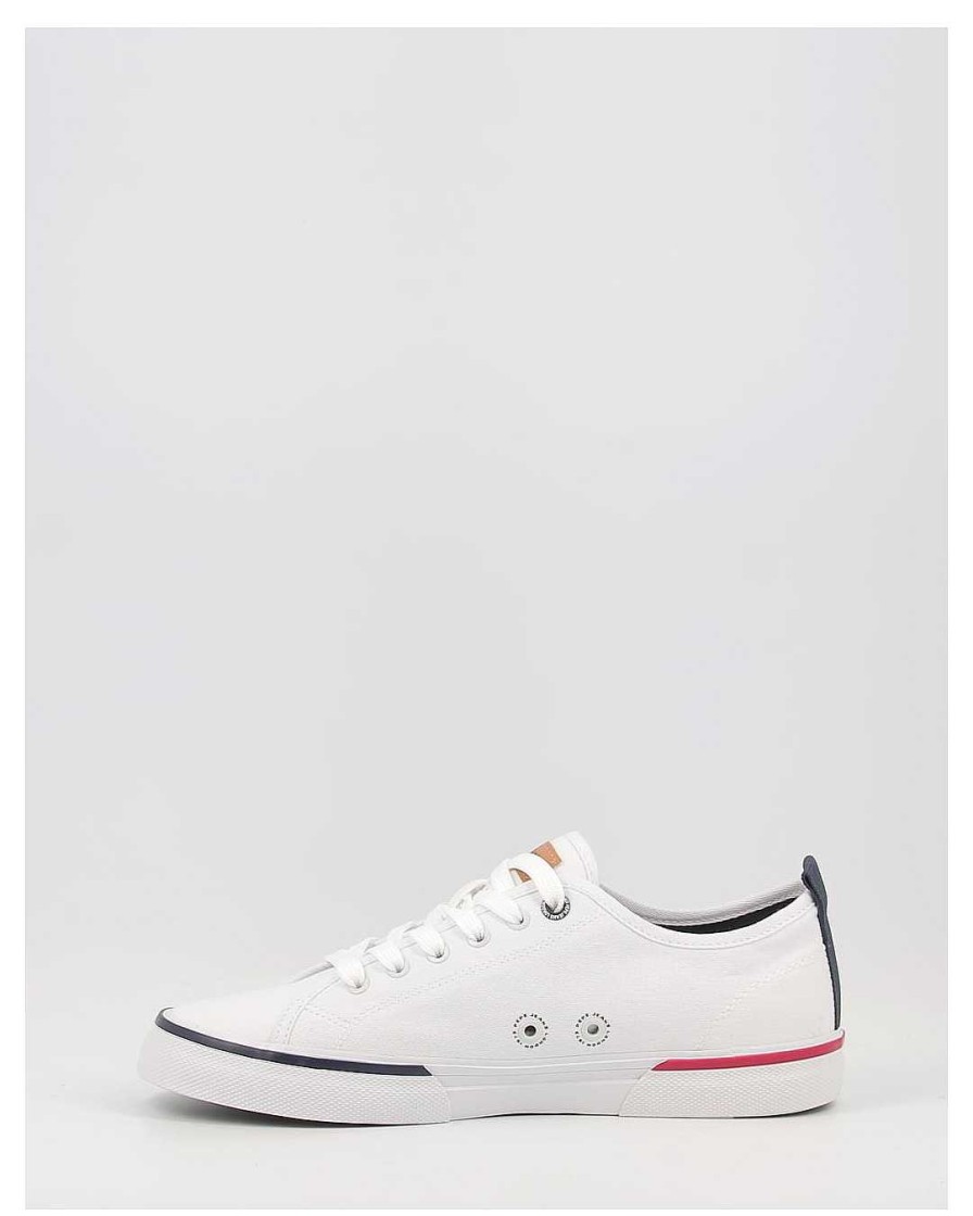 Hombre Pepe Jeans | Zapatillas Pepe Jeans Kenton Smart 22 Pms30811 Blanco