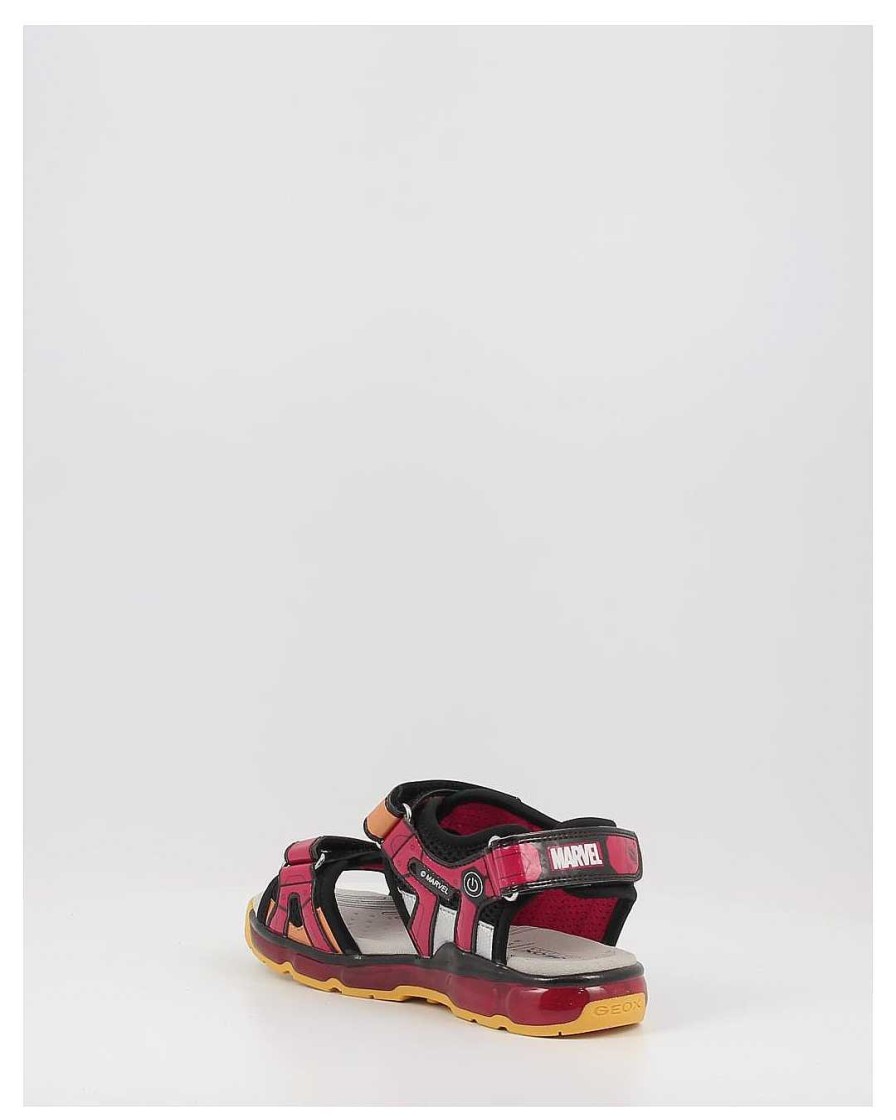 Nino Geox | Sandalias Geox J Sandal Android Boy J350Qb Rojo