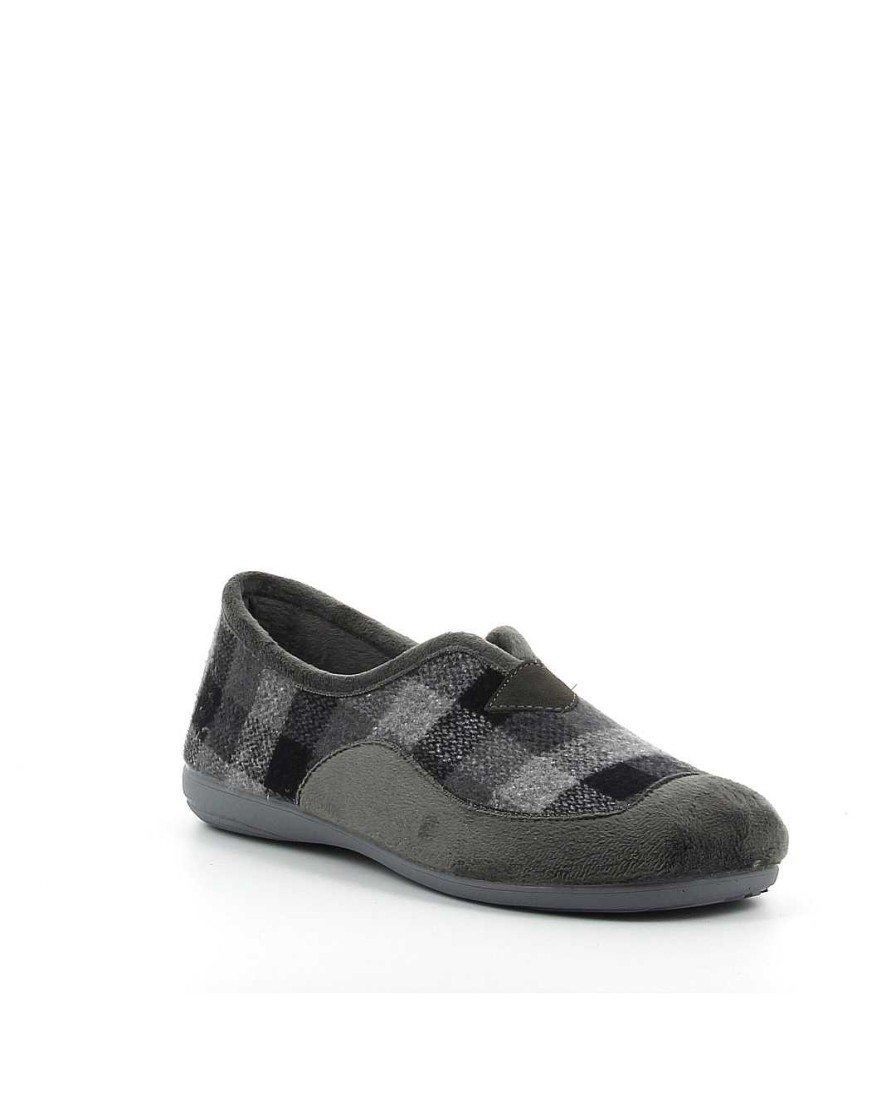 Hombre Biorelax | Zapatillas De Casa Biorelax 13685 Teide 19 Gris