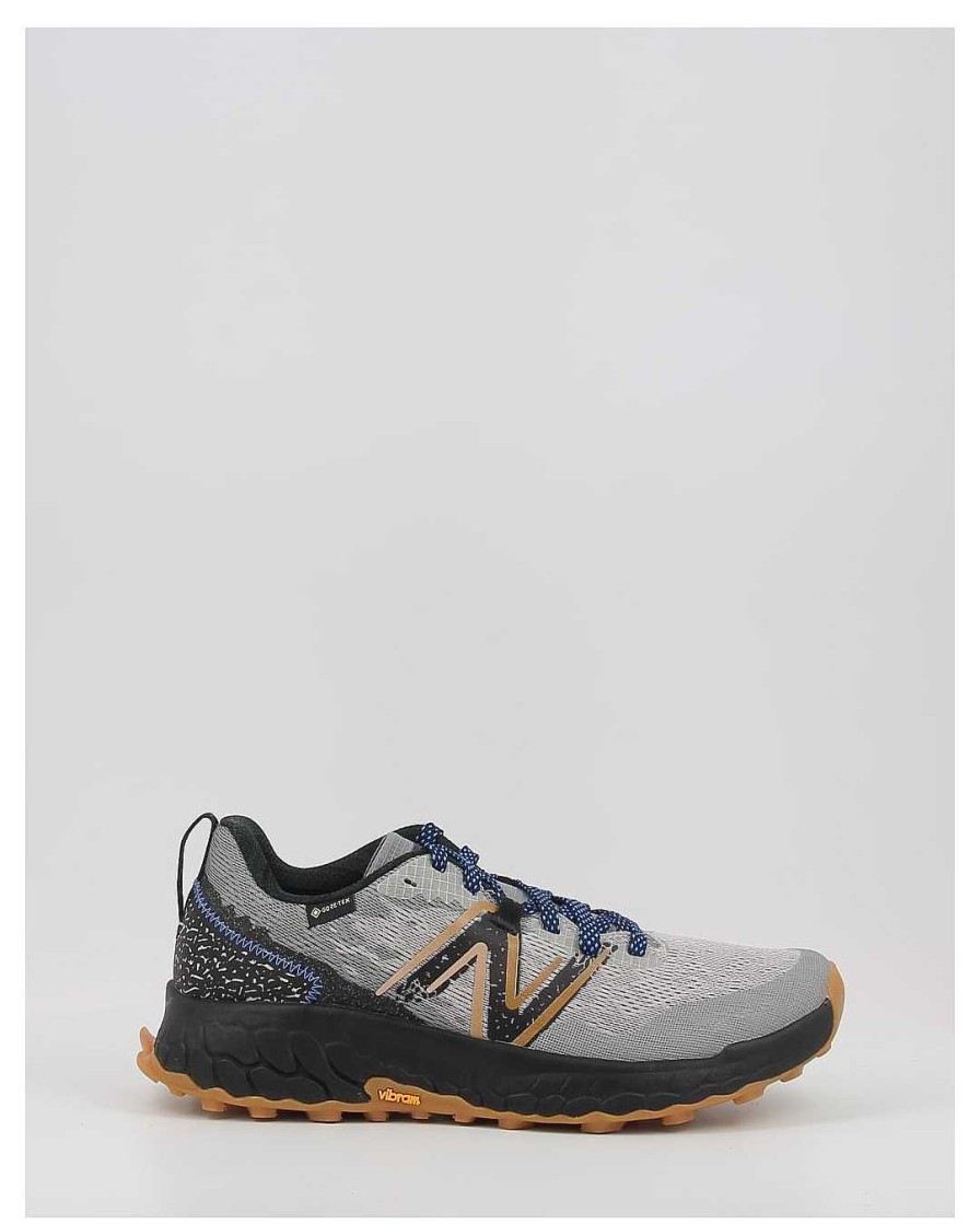 Hombre New Balance | Zapatillas New Balance Fresh Foam X Hierro V7 Gtx Mthigq7 Gris