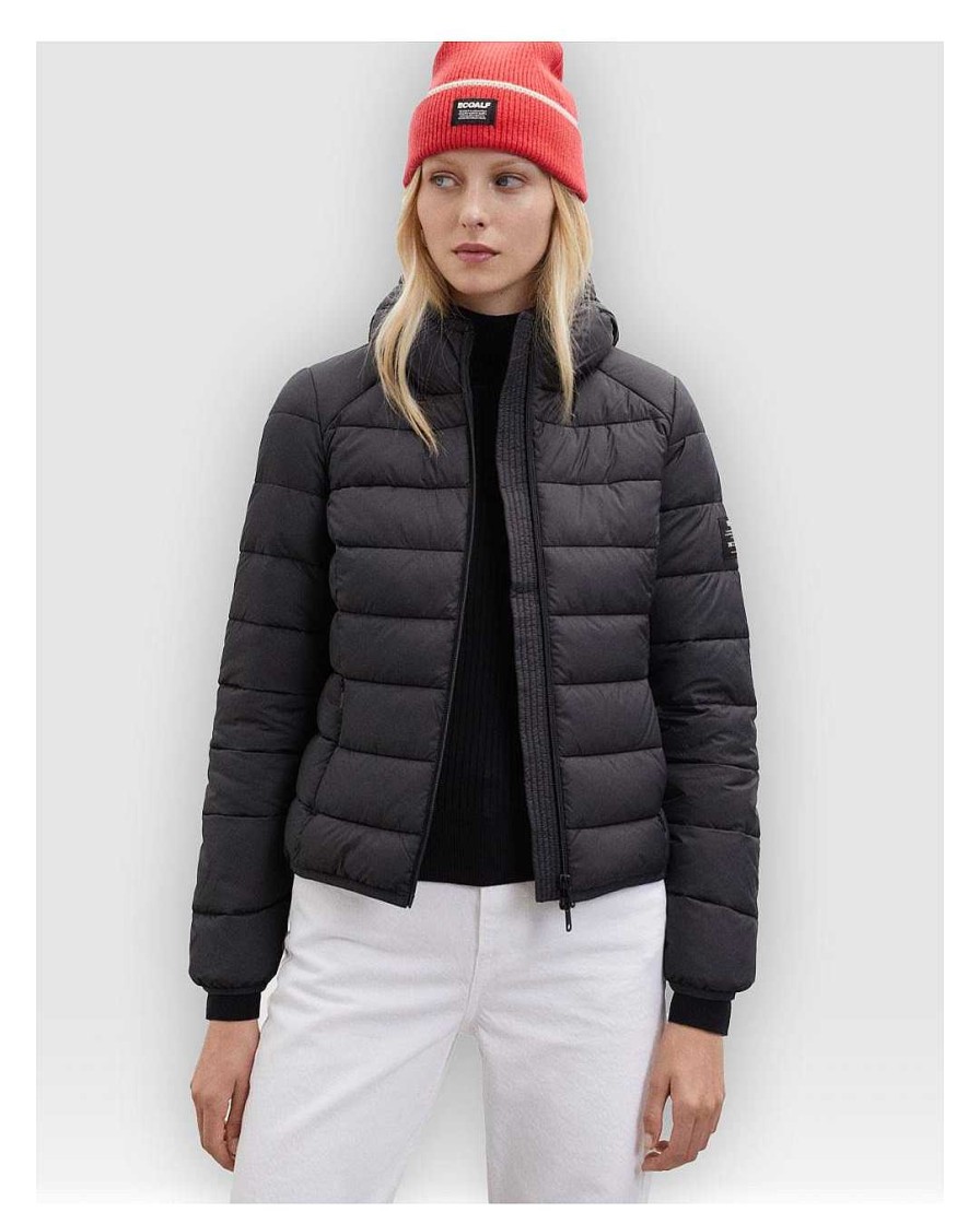 Complementos Ecoalf | Plumiferos Ecoalf Aspenalf Jacket Woman Negro