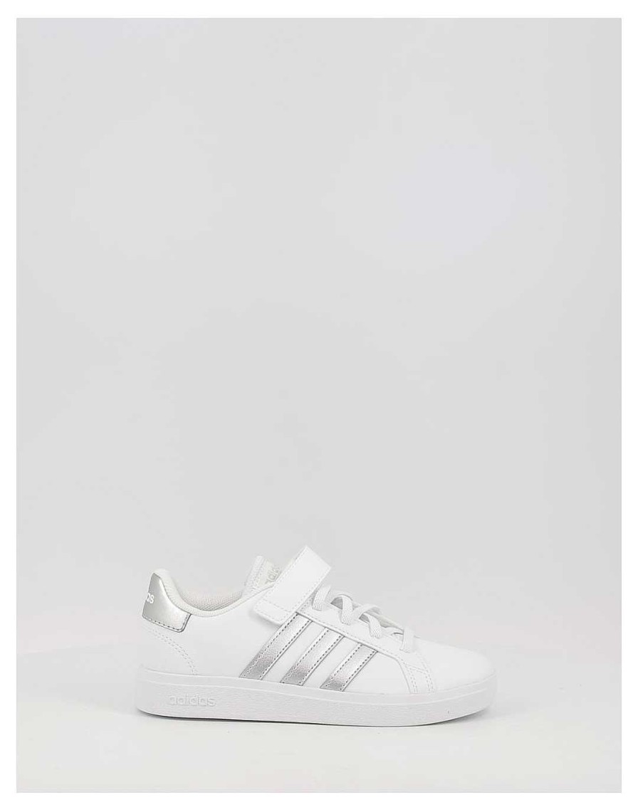 Nina Adidas | Zapatillas Adidas Grand Court 2.0 El Gw6516 Blanco