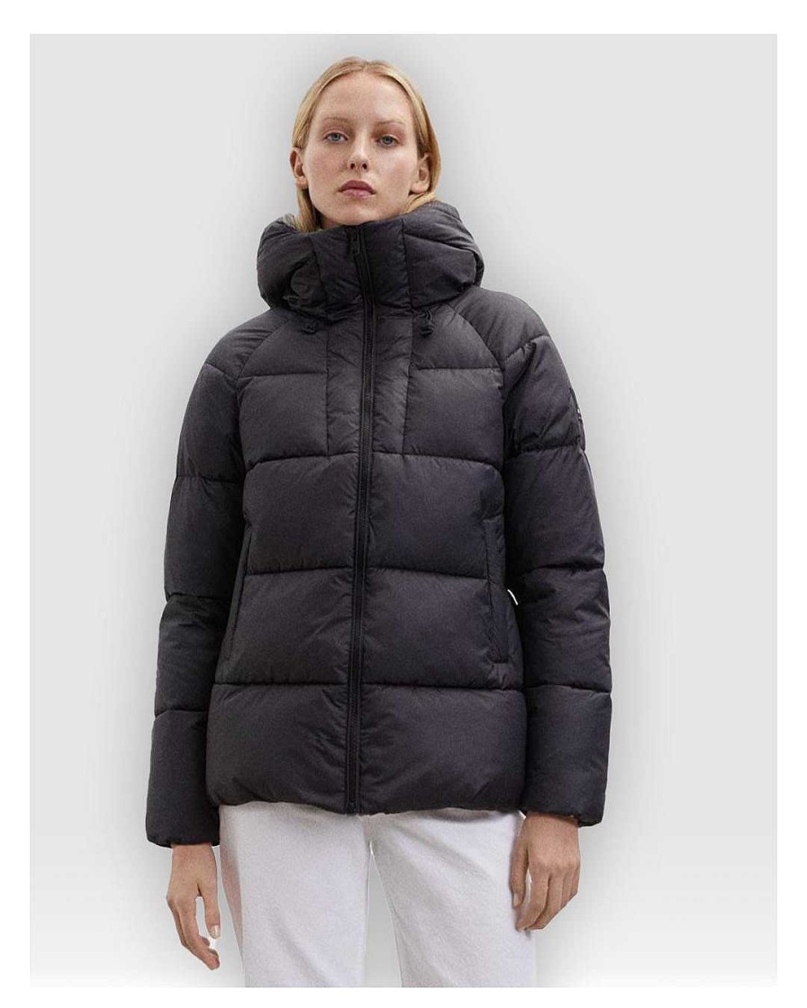 Complementos Ecoalf | Plumiferos Ecoalf Fujialf Jacket Woman Negro