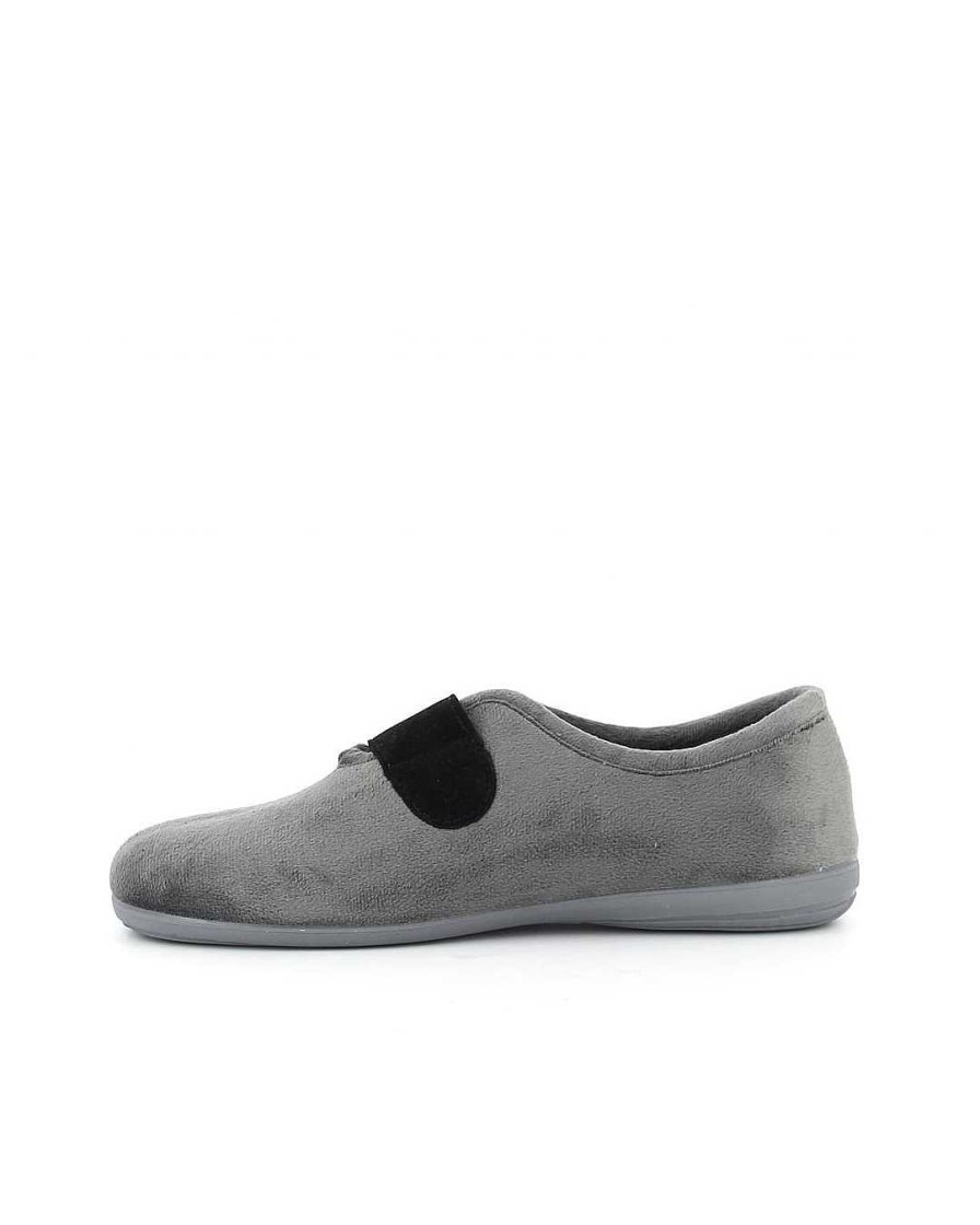 Hombre Biorelax | Zapatillas De Casa Biorelax 13586 Suapel Gris