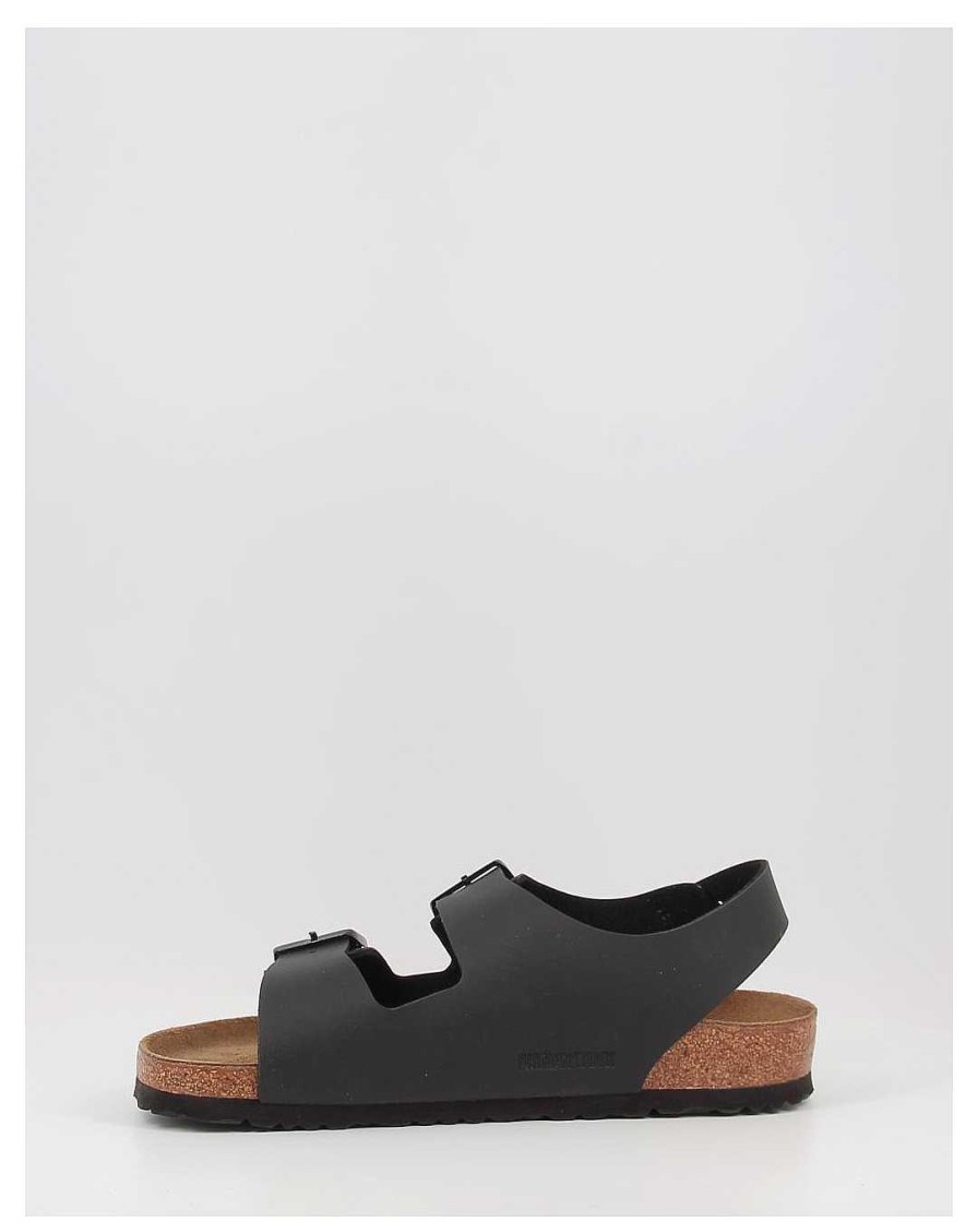 Hombre Birkenstock | Sandalias Birkenstock Milano Bf 34791 Negro