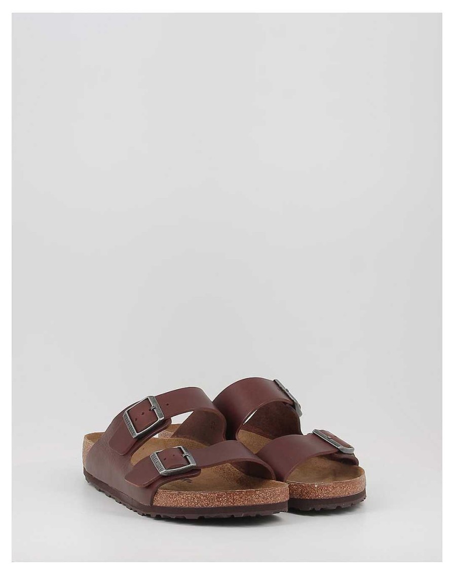 Hombre Birkenstock | Sandalias Birkenstock Arizona Le Vintage Wood Roast Bg Marron