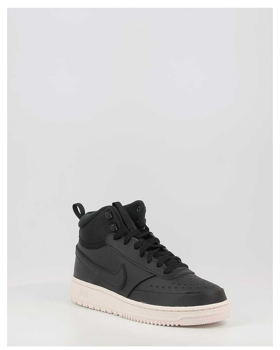 Hombre Nike | Zapatillas Nike Court Vision Mid Winter Dr7882 Negro