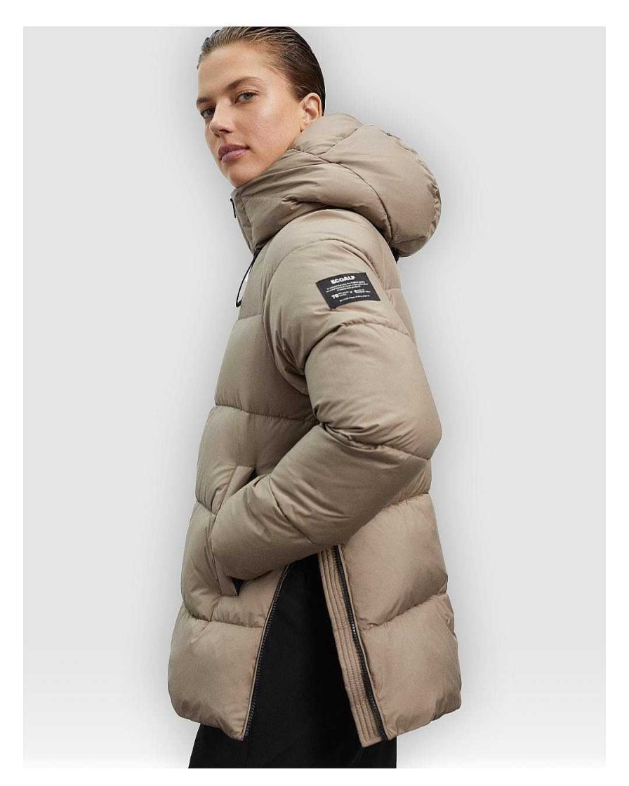 Complementos Ecoalf | Plumiferos Ecoalf Fujialf Jacket Woman Marron