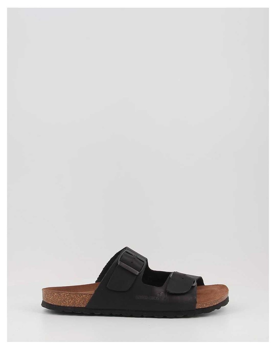 Hombre Interbios | Sandalias Interbios 9560 Negro