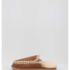 Mujer Mou | Zuecos Mou Suede Slipper Full Eskimo Stitch Cuero