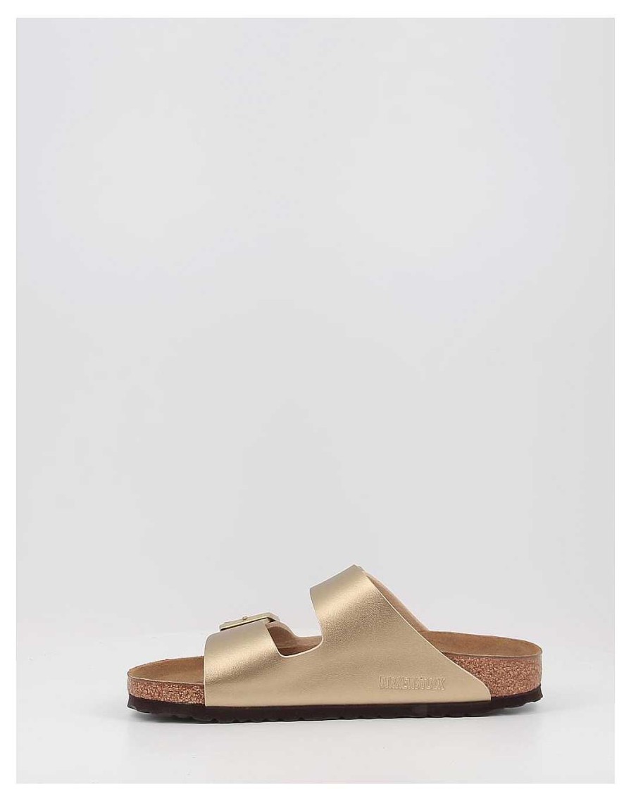 Mujer Birkenstock | Sandalias Birkenstock Arizona Bf Oro