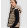 Complementos Ecoalf | Plumiferos Ecoalf Aorakialf Vest Woman Taupe