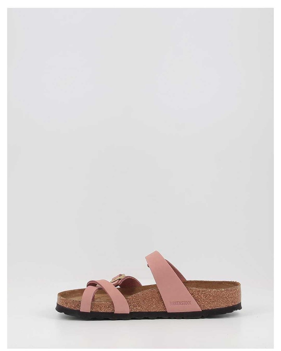 Mujer Birkenstock | Sandalias Birkenstock Mayari Sfb Lenb Rosa