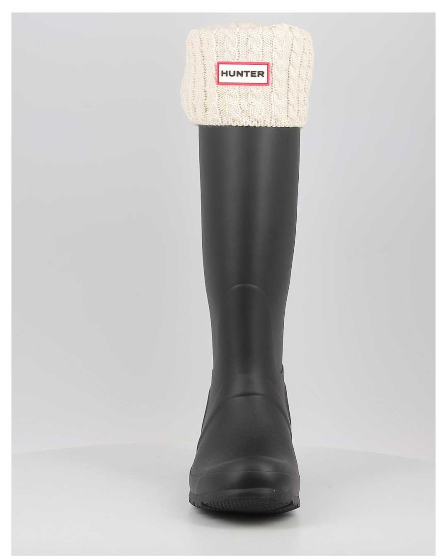 Complementos Hunter | Calcetines Hunter Recycled Mini Cable Boot Tall Blanco