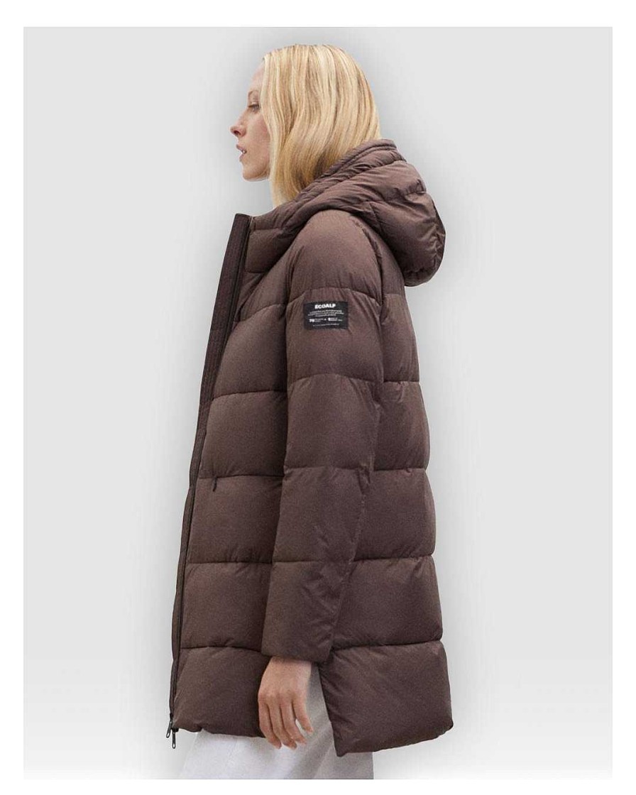 Complementos Ecoalf | Plumiferos Ecoalf Marangualf Jacket Woman Marron