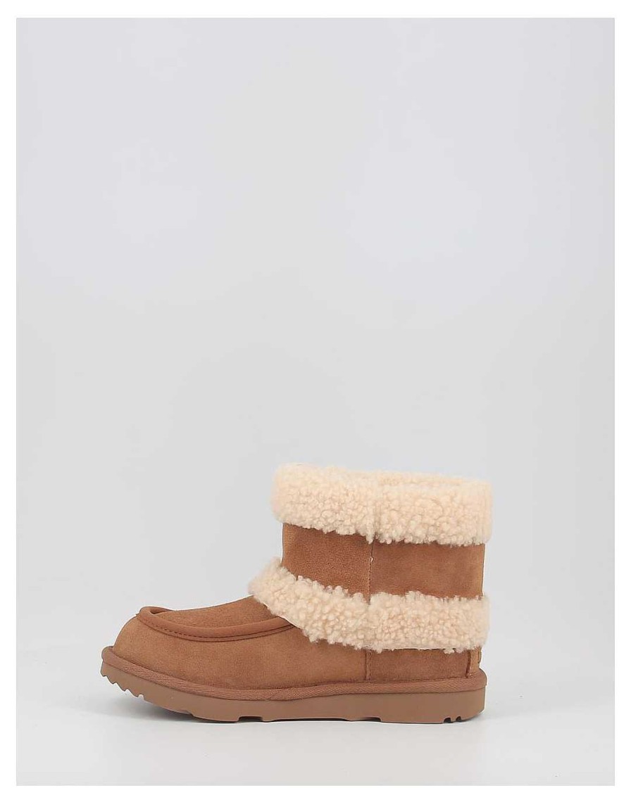 Nina Ugg | Botas Ugg Ultra Mini Ugg Fluff 1143701K Chestnut