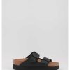 Mujer Birkenstock | Sandalias Birkenstock Papillio Arizona Grooved Platform Bf Veg Negro