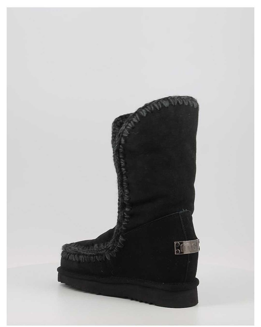 Mujer Mou | Botas Mou Eskimo Inner Wedge Tall Negro