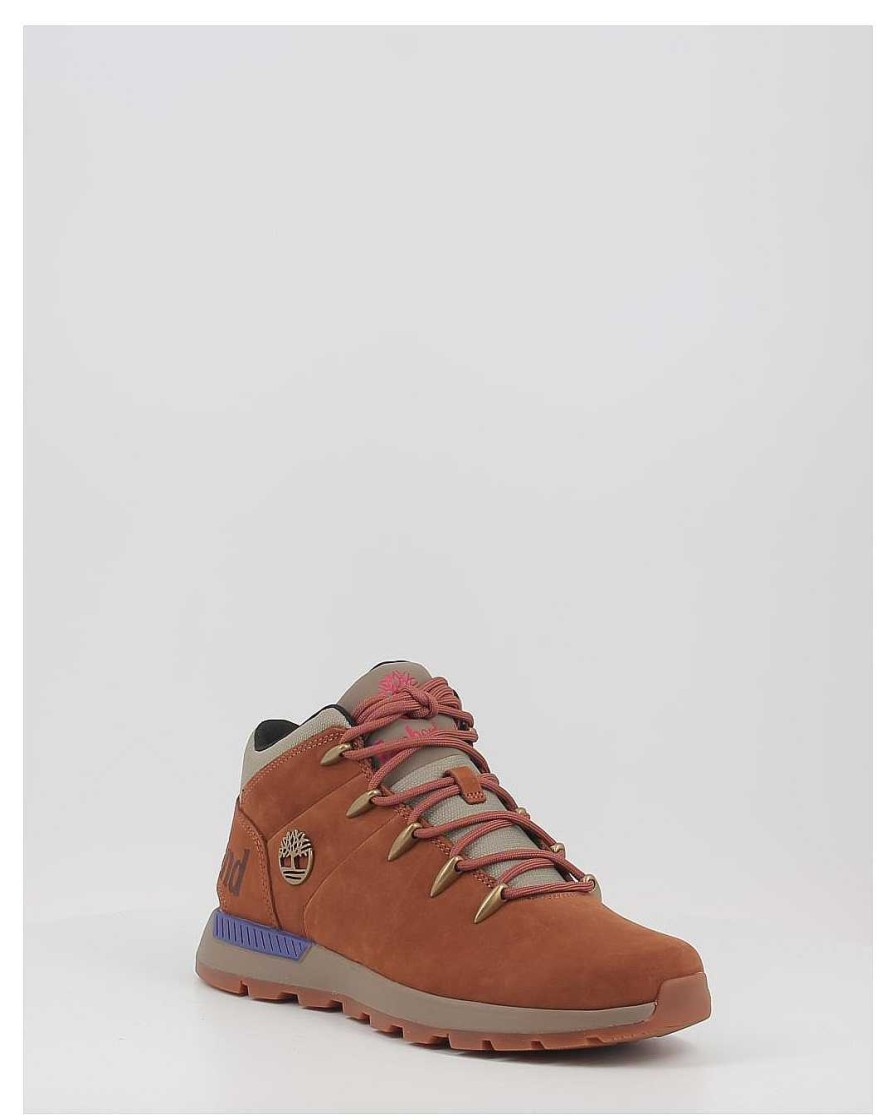 Hombre Timberland | Botines Timberland Sprint Trekker Mid Marron