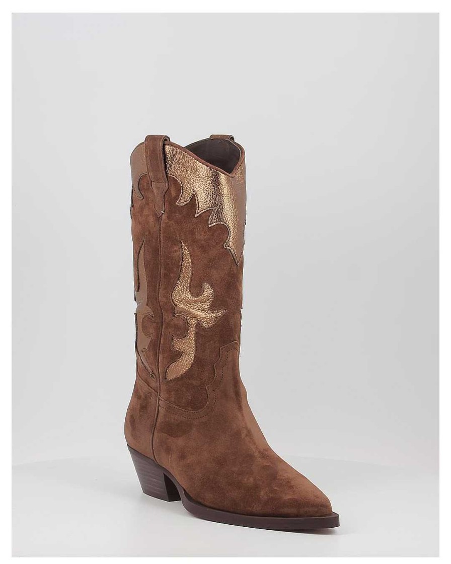 Mujer Alpe | Botas Alpe Western 2088 Marron