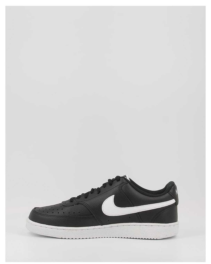 Hombre Nike | Zapatillas Nike Court Vision Low Dh2987 Negro