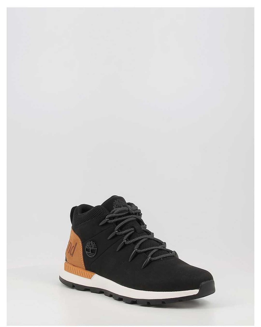 Hombre Timberland | Botines Timberland Sprint Trekker Mid Negro