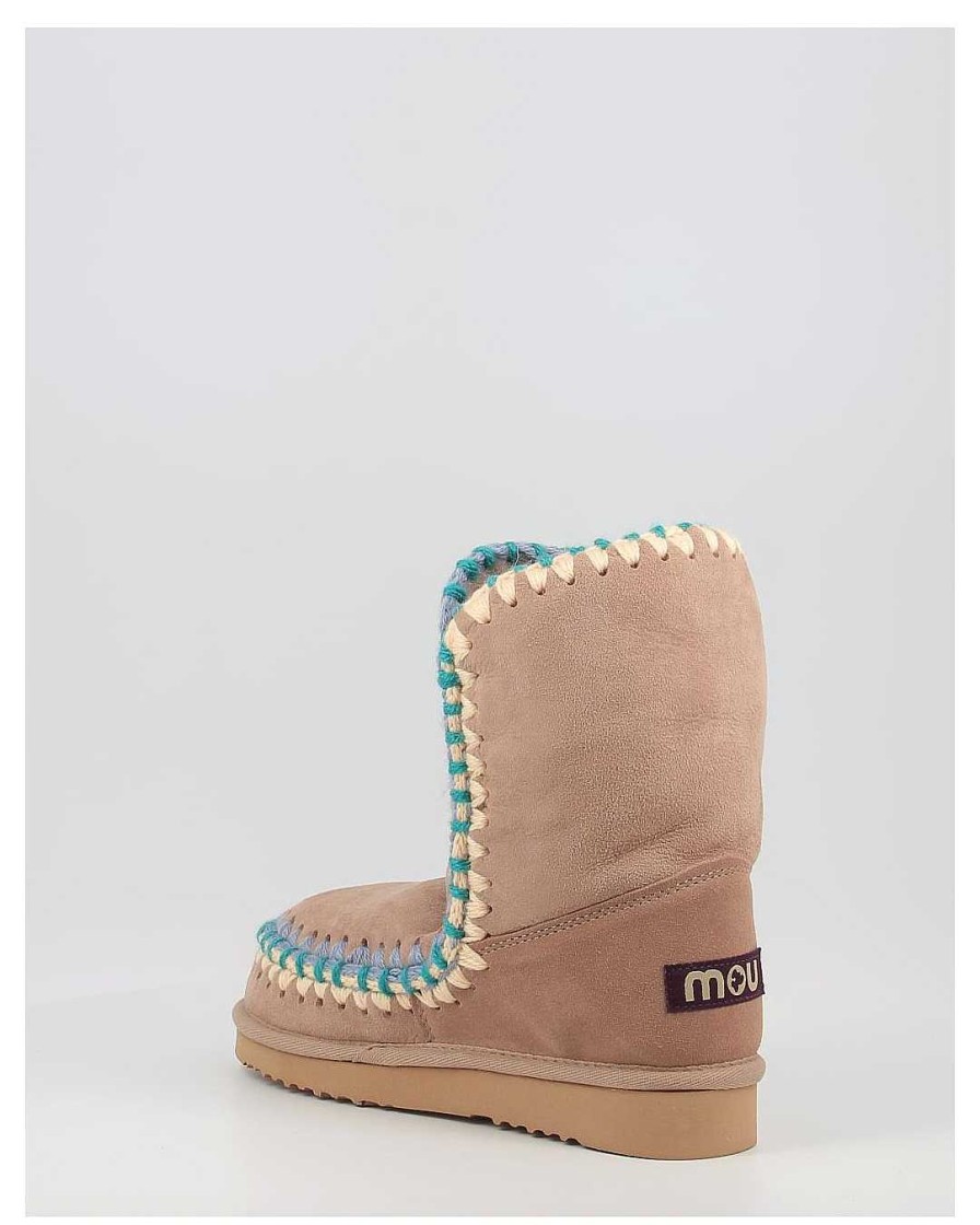 Mujer Mou | Botas Mou Eskimo 24 Overstitching Cam Taupe