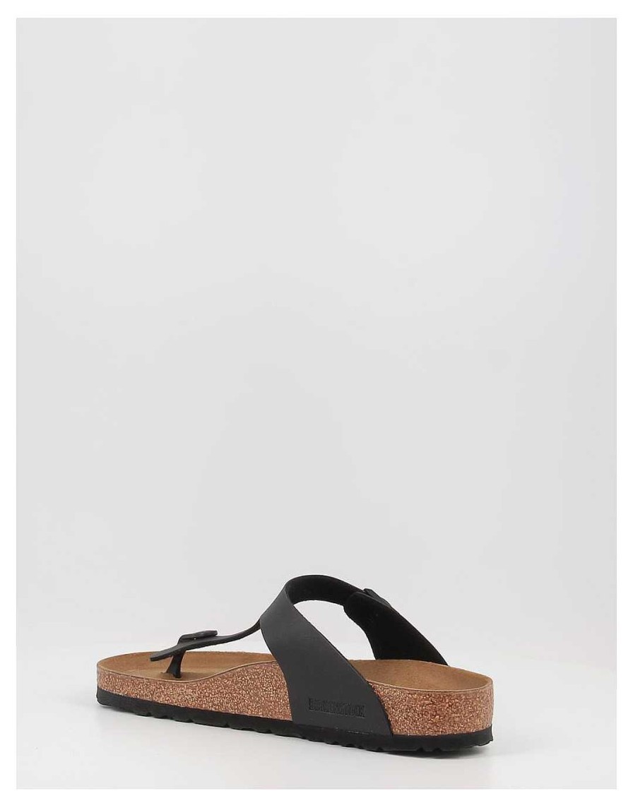 Hombre Birkenstock | Sandalias Birkenstock Gizeh Bf Negro