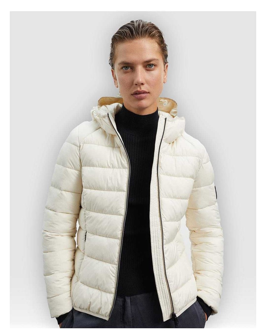 Complementos Ecoalf | Plumiferos Ecoalf Aspenalf Jacket Woman Beig