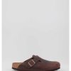 Hombre Birkenstock | Zuecos Birkenstock Boston Leoi Marron