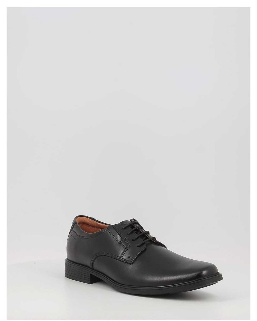 Hombre Clarks | Zapatos Clarks Tilden Plain Negro