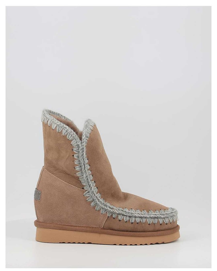 Mujer Mou | Botas Mou Eskimo Inner Wedge Short Taupe