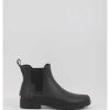 Mujer Hunter | Botas De Agua Hunter Refined Chelsea Negro