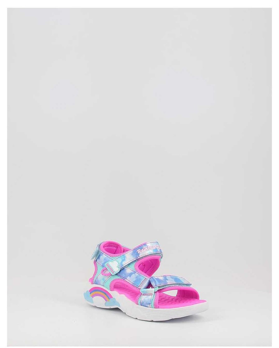 Nina Skechers | Sandalias Skechers Rainbow Racer Sandal - Summer Sky 302975 Azul