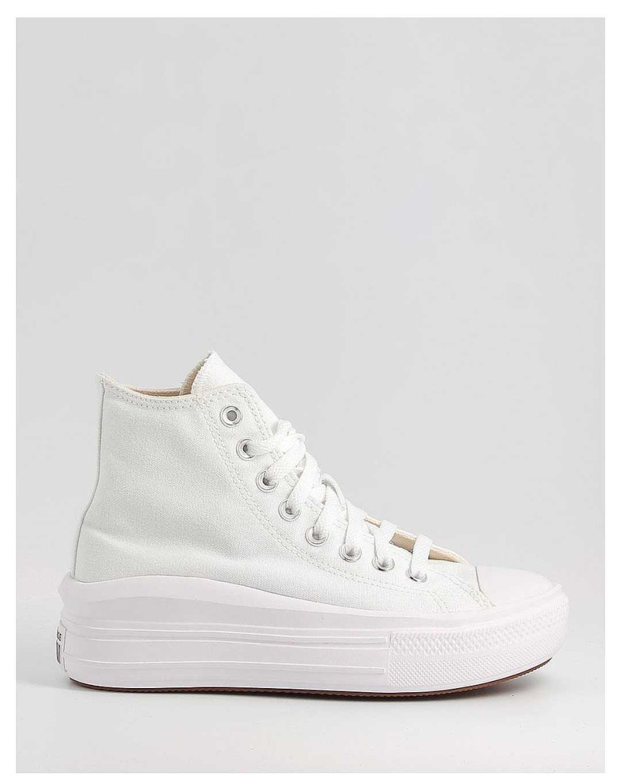 Mujer Converse | Botines Converse Ctas Move Hi 568498C Blanco