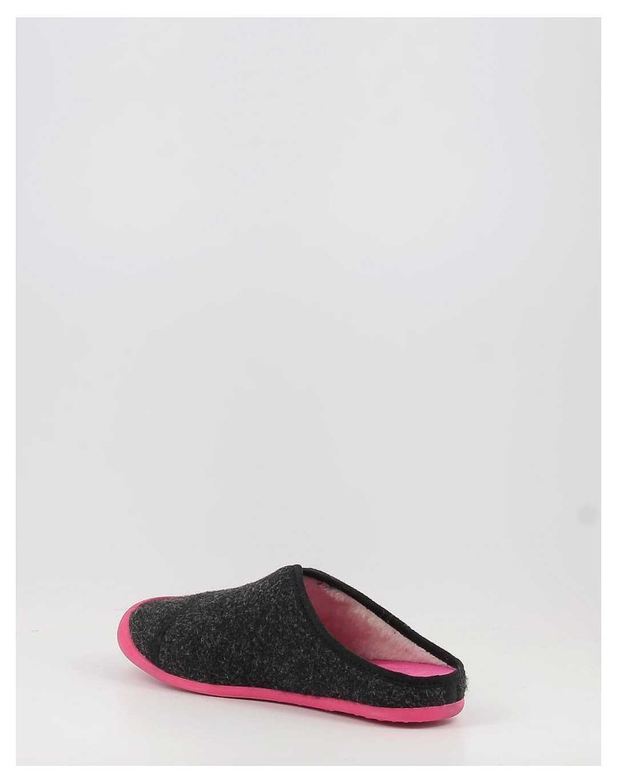 Mujer Nordikas | Zapatillas De Casa Nordikas 1320/F Negro