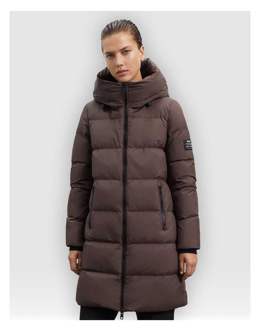 Complementos Ecoalf | Plumiferos Ecoalf Manliealf Jacket Woman Marron