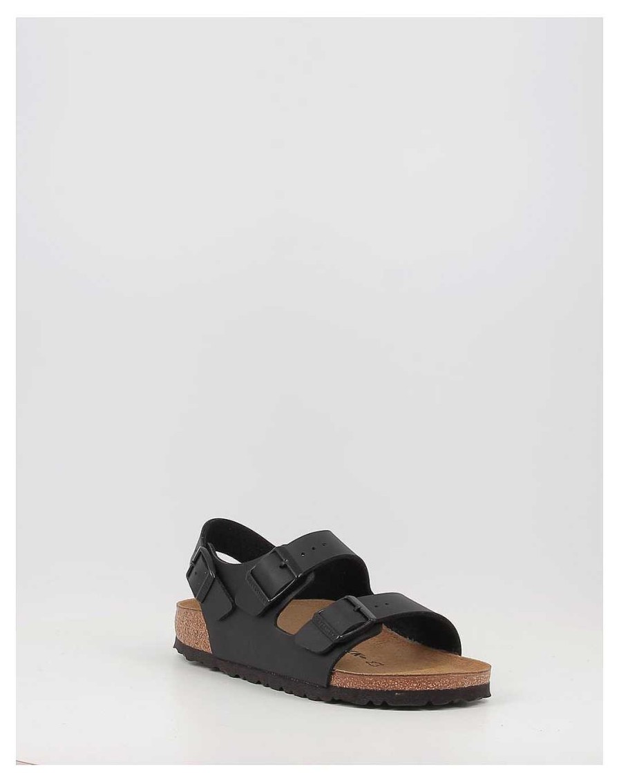 Mujer Birkenstock | Sandalias Birkenstock Milano Bf Negro