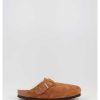 Mujer Birkenstock | Zuecos Birkenstock Boston Shearling Cuero