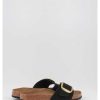 Mujer Birkenstock | Sandalias Birkenstock Madrid Big Buckle Lenb Negro