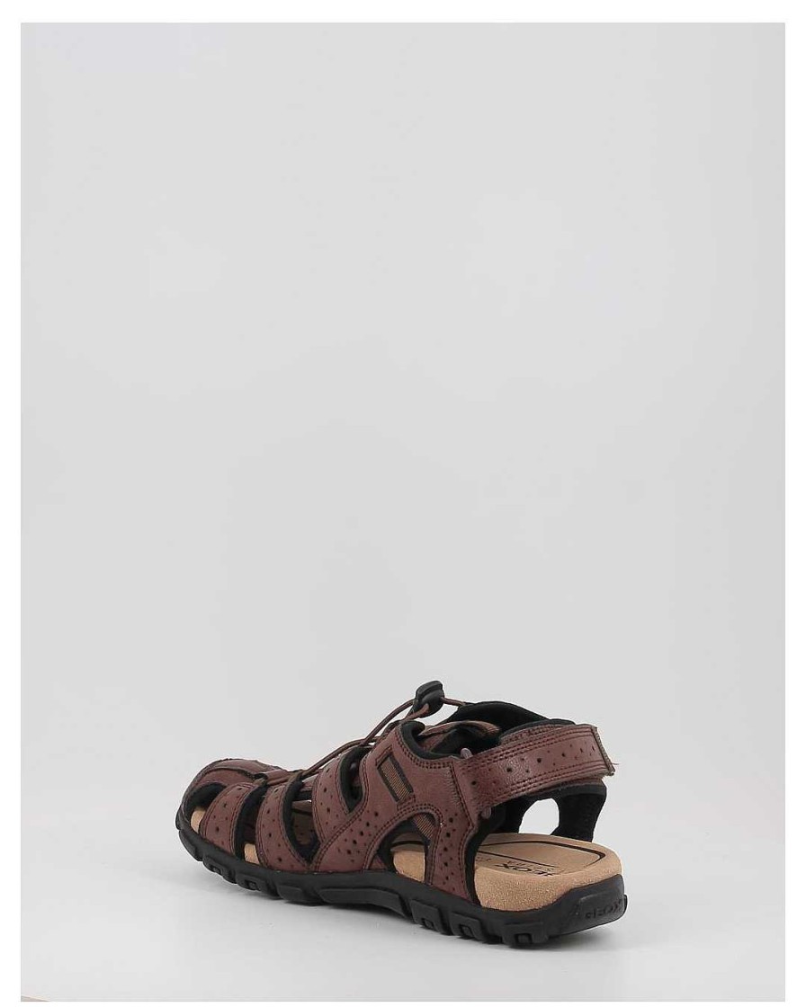 Hombre Geox | Sandalias Geox Uomo Sandal Strada U6224B Marron