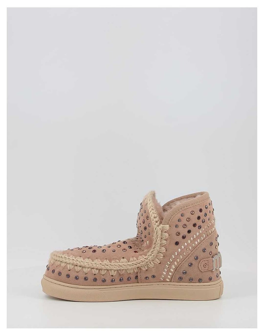 Mujer Mou | Botines Mou Eskimo Sneaker Studs&Stitch Cam Taupe