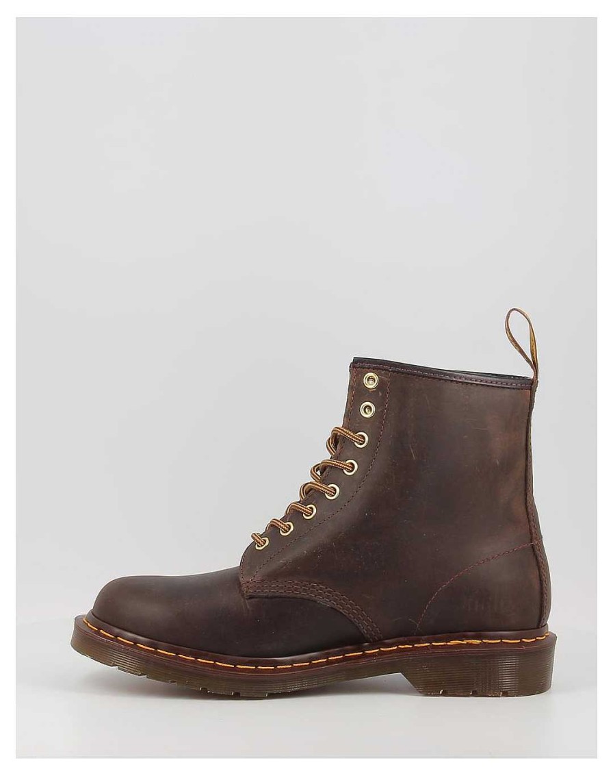 Hombre Dr. Martens | Botas Dr. Martens 1460 Crazy Horse Marron