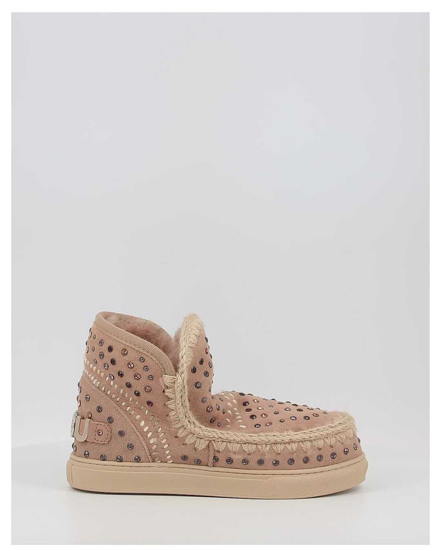 Mujer Mou | Botines Mou Eskimo Sneaker Studs&Stitch Cam Taupe