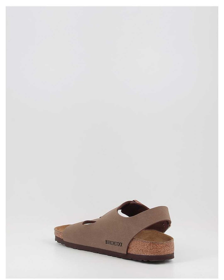 Mujer Birkenstock | Sandalias Birkenstock Milano Bfbc Narrow Marron