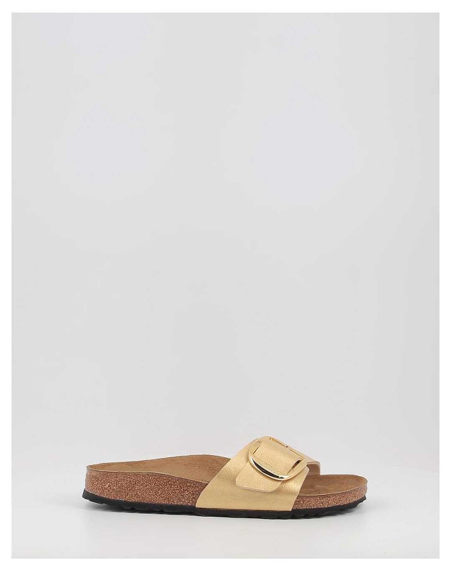 Mujer Birkenstock | Sandalias Birkenstock Madrid Big Buckle Bf Oro