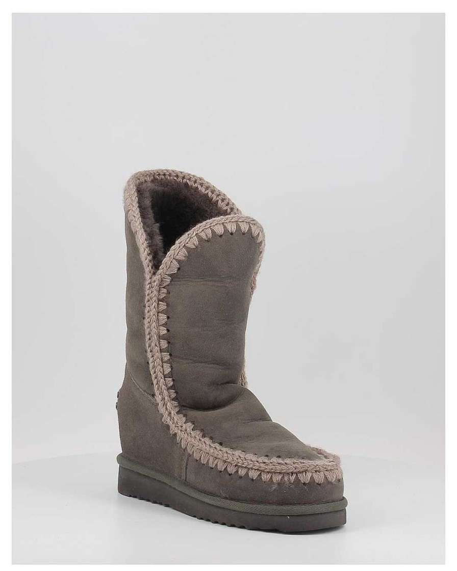 Mujer Mou | Botas Mou Eskimo Inner Wedge Tall Gris