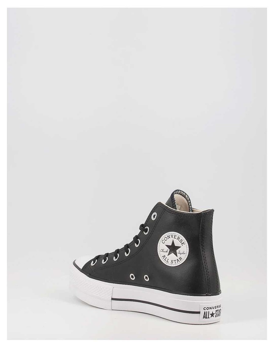 Mujer Converse | Zapatillas Converse Ctas Lift Clean Hi 561675C Negro