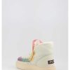 Mujer Mou | Botines Mou Sneaker Bold Rainbow Stitching Nutrwh Blanco