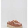 Mujer Mou | Zuecos Mou Bounce Clog Metal Logo Pkbro Marron